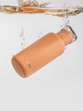 Пляшка для води EQUA Timeless, нержавіюча сталь, 1000 мл, BPA-free, герметична, довговічна, багаторазова, абрикосова