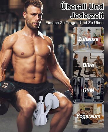 Тренування стегон та тазу: тренажер для жінок та чоловіків для дому, сірий