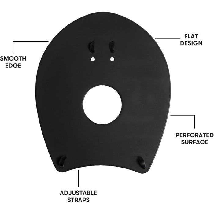 Плавальний тренажер Arena Elite для рук (2 шт) - чорний