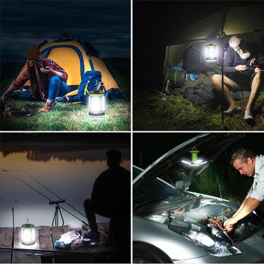 LED кемпінговий ліхтар Blukar 2000 люмен – 7 режимів, 60 LED, USB, перезаряджається, 10+ годин роботи, ліхтар для намету, аварійне освітлення для кемпінгу, походів, відключень електроенергії