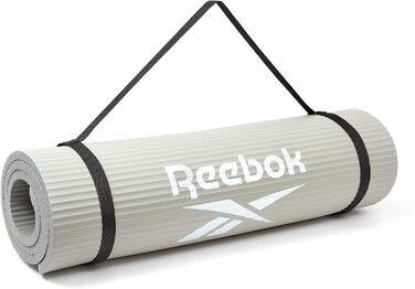 Килимок для фітнесу Reebok, нековзний, натуральна гума, 7/10/15 мм, різні кольори, для тренувань вдома і в залі