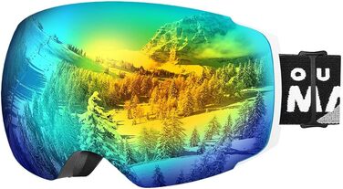 OutdoorMaster PRO: Скі-маска унісекс з змінними лінзами | Захист від сонця, проти запотівання | Для тих, хто носить окуляри