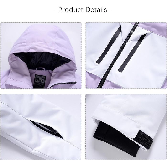 Костюм для сноубордингу та лижного спорту HOTIAN Daen (M, 167 GR+GR) - комплект куртка та штани, водонепроникний, вітронепроникний