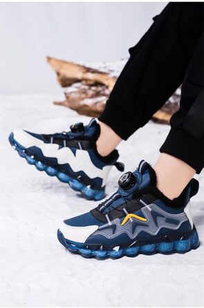 Дитячі зимові черевики Kinder для хлопчиків, неслизькі, трекінгові, теплі, зручні, для вулиці та залу, розмір 37 EU