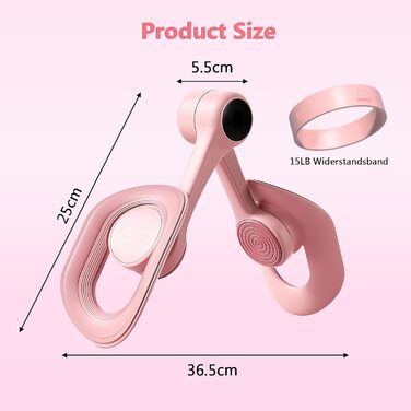 Тренування м'язів тазового дна та стегон для жінок: тренажер, фітнес для дому (рожевий)