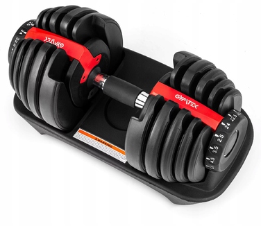 Регульовані гумовані гантелі Gymtek 1 x 24 кг