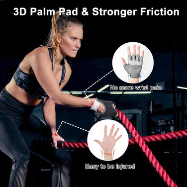 Спортивні рукавички UTEBIT для фітнесу та тренувань: мікрофібра, нековзке силіконове покриття, для жінок (S)