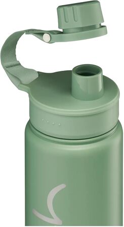 Пляшка для води satch з нержавіючої сталі 0,5 л, BPA-free, герметична, для газованих, гарячих та холодних напоїв, колір Nordic Jade Green (світло-зелена)