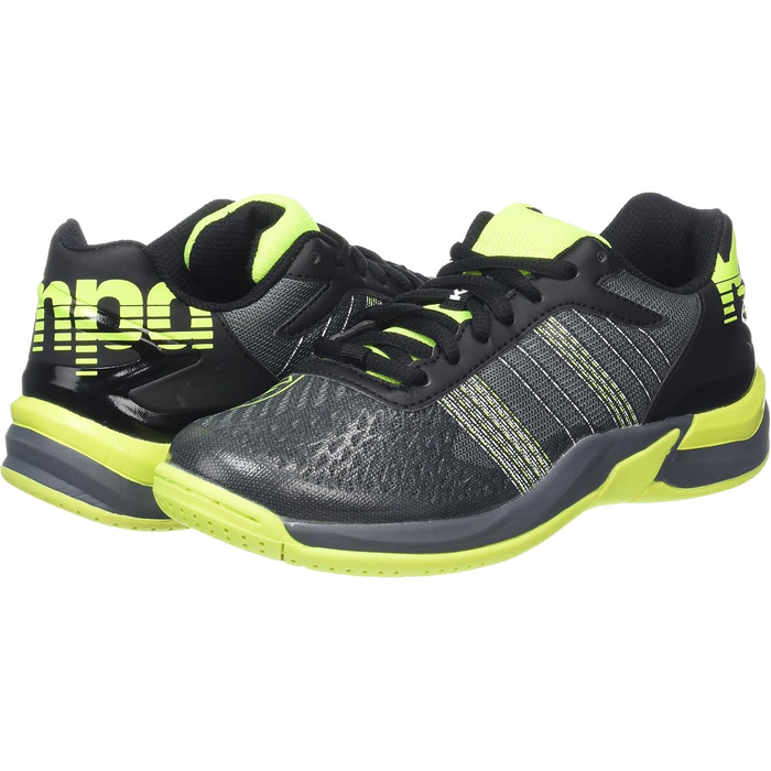 Дитячі гандбольні кросівки Kempa Attack Contender Junior - чорний, сірий, жовтий (29 EU)