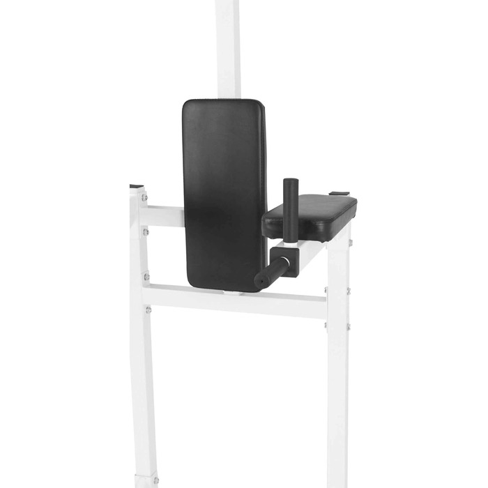 GORILLA SPORTS® Power Tower – багатофункціональна силова станція для дому: турнік, бруси, тренажер для підтягувань, віджимань і пресу, чорний/білий, фітнес обладнання для домашніх тренувань