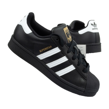 Кросівки adidas Superstar чорні/білі EG4959 шкіряні, розмір 40 2/3