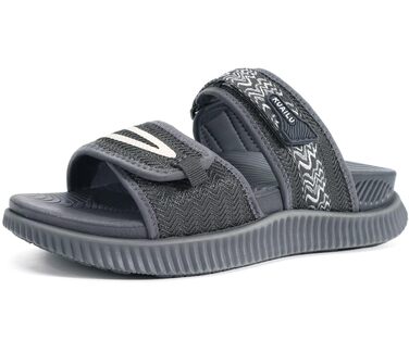 Спортивні сандалі KuaiLu жіночі з м'якою устілкою, ортопедичні для підтримки підошви, літні відкриті босоніжки для активного відпочинку та прогулянок (Сірі, 39 EU)