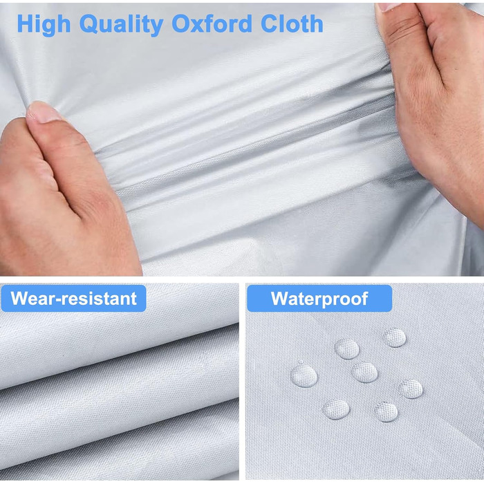 Захисний чохол для велосипеда MINVOO: водонепроникний, від сонця, пилу та вітру. Підходить для електровелосипедів. Срільно-чорний колір