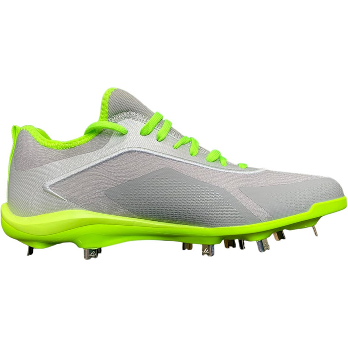 Кросівки для бейсболу Adidas Adizero Stabile 5-Tool з металевими шипами, розмір 42 2/3 EU, сірий колір
