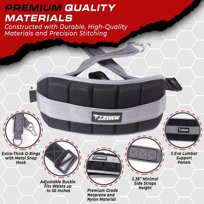 Пояс для присідань TAVIEW з кріпленням до стелажа, для важкої атлетики та пауерліфтингу – підтримка спини, низький профіль, м'яка підкладка на стегнах та колінах, надійна застібка, міцний, зелений (сірий)