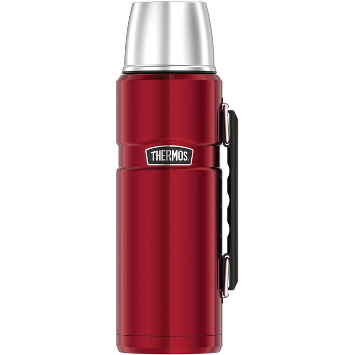 Термос Thermos Stainless King 1,2 л, нержавіюча сталь, з ручкою, червоний