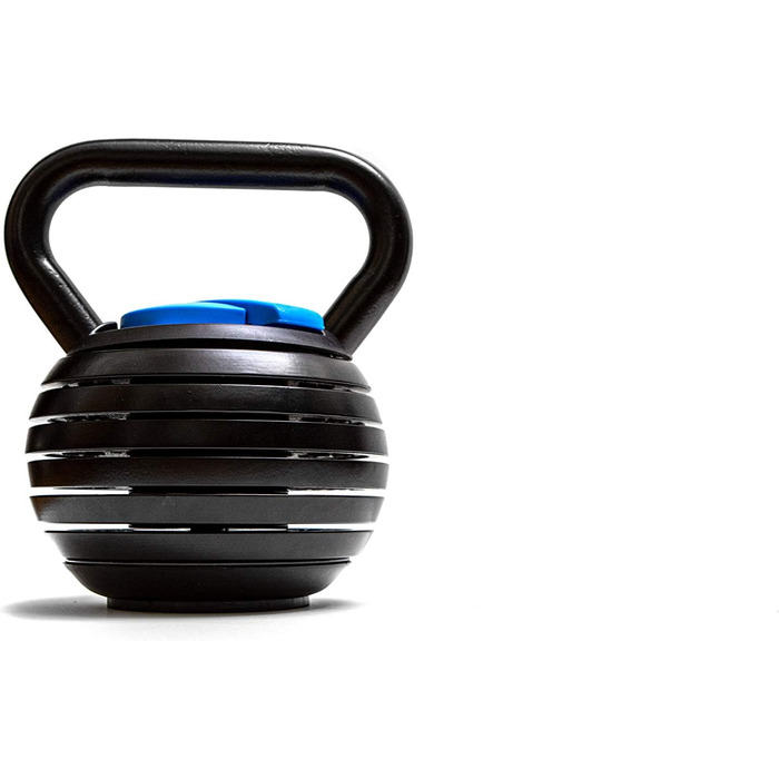 BRAINGAIN Smart Kettlebell регульована 3-18 кг, 7-в-1 | 7 рівнів ваги (3, 5.5, 8, 11, 13.5, 16, 18 кг) | Для домашніх тренувань, компактний дизайн