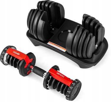 Регульовані гумовані гантелі Gymtek 1 x 24 кг