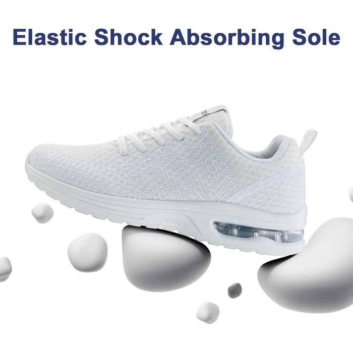 Жіночі кросівки для бігу Hitmars: зручні та дихаючі, з повітряною подушкою, для фітнесу, вуличної біговій та ходьби, чорний колір, розміри EU 36-42