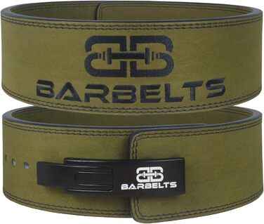 Пауерліфтинг ремінь Barbelts Lever 10мм, зелений