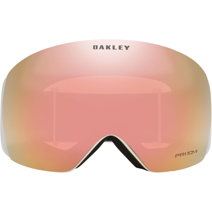 Лижна маска Oakley Flight Deck Prizm, матова біла, лінзи Prizm Sage Gold