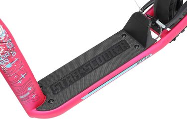 Самокат дитячий STAR SCOOTER City Kick Scooter 16 дюймів, рожевий, з повітряними колесами, регульована висота, для дітей від 8 років