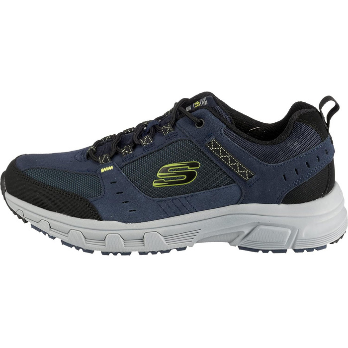 Чоловічі кросівки Skechers Vigor 2.0 Navy з шкіри, PU та сітки, акцент Lime