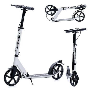 Самокат Blackwheels Orio Cityroller 200мм, складаний, білий - алюмінієвий, з регулюванням висоти, ABEC 7, для підлітків та дорослих