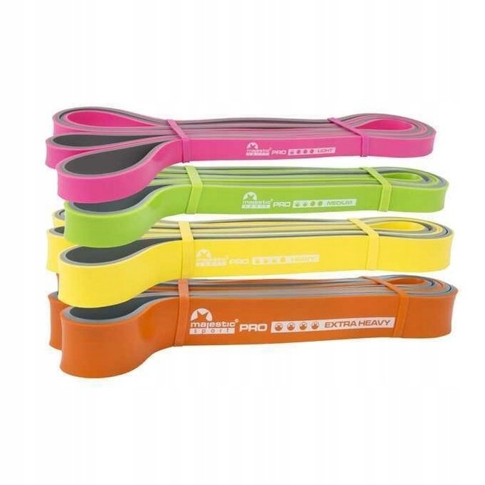 Набір фітнес-резинок MajesticSport BiColor, 4 шт.