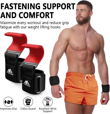 Набори для тяги Flintronic Power Zughilfen: 2 шт. для бодібілдингу, силових тренувань, важкої атлетики та фітнесу. Зручні ручки з неопрену 8 мм та бавовни, шкіряні навантажувальні ручки.