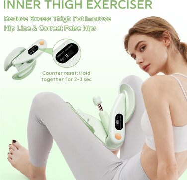 Тренування тазового дна для жінок: пристрій для зміцнення м'язів, регулювання ваги 7-16 кг, фітнес для дому, зелений