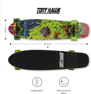 Скейтборд Tony Hawk Slime Hawk 31'' круїзер, повністю зібраний