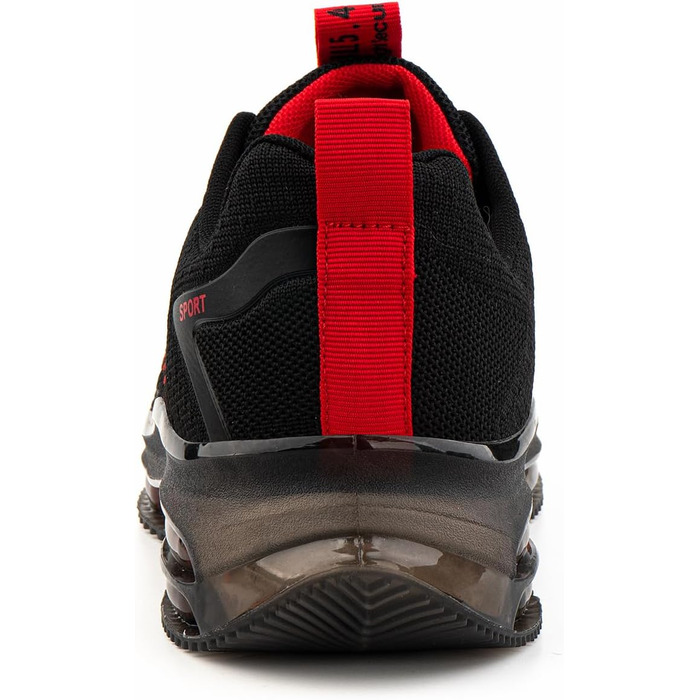 Кросівки Hitmars для чоловіків з повітряною подушкою, розмір 39-48 (сітка, чорний/червоний)