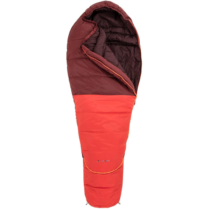 Спальний мішок VAUDE Alpli Adjust 400 II SYN (лівий, темно-вишневий) - синтетичний, для альпінізму