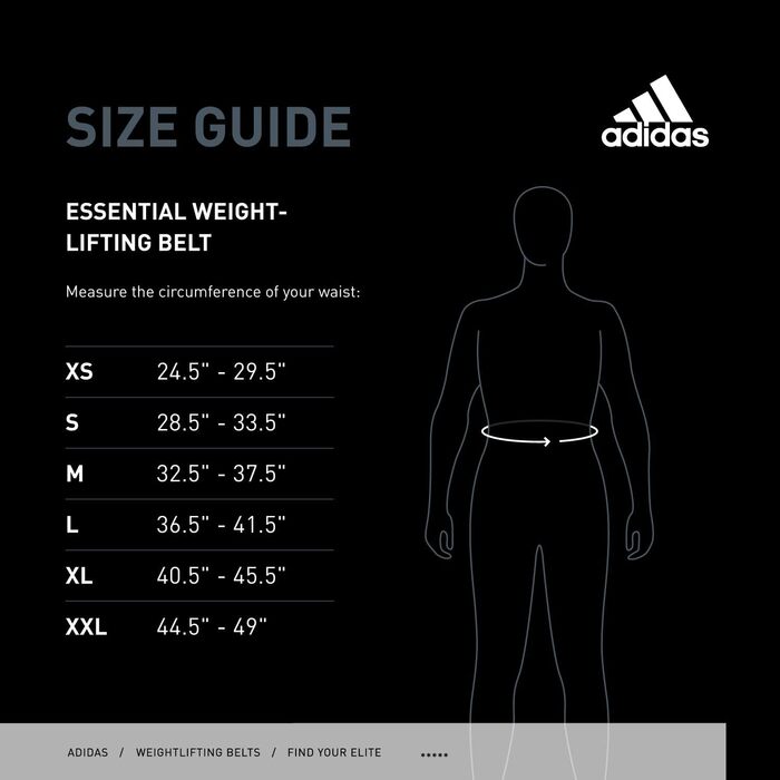 Пояс для важкої атлетики adidas Essential для підтримки спини та попереку під час інтенсивних тренувань