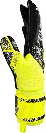 Воротарські рукавички Reusch Attrakt Silver - дихаючі, для чоловіків та жінок, жовто-сріблясті-чорні, розмір 10.5