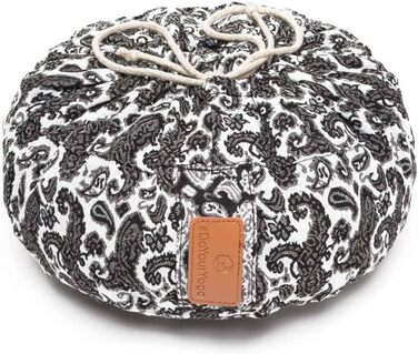 Йога-боулстер Rundes 30см x 15см | Знімний чохол | Наповнювач: органічна лушпинка пшениці або органічна лушпинка гречки | Для Йін-йоги та медитації