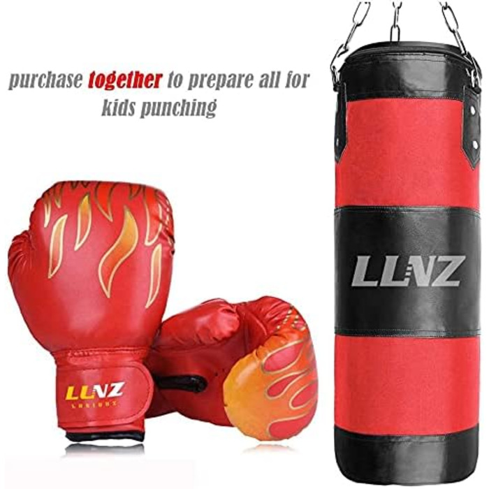 Боксерські рукавички для дітей Kinder від 3 до 16 років, 6OZ/8OZ для MMA, муай-тай, кікбоксингу та тренувань з мішком (8OZ, червоні)