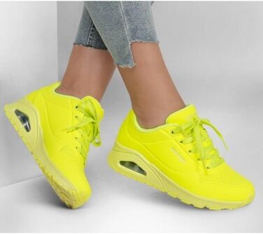 Кросівки жіночі Skechers UNO 73667/NORG жовті, розмір 39 EU - оригінальні та зручні