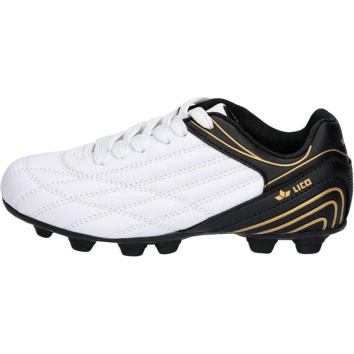 Дитячі футбольні бутси Lico Soccer Champ, 37 EU, білий, чорний, золотий