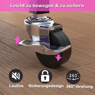 Стойка для гантелей Hantelablage – Extra Stable – з роликами та гачками для гантелей, кульок, йога-блоків та килимків – органайзер для фітнесу