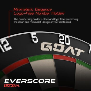 Дартборд Everscore NXT LVL з мадагаскарського сизалю, самовідновлюваний, мінімізує відскоки, Zweifellos