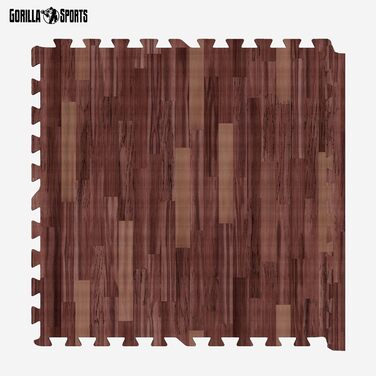 GORILLA SPORTS® Захисні мати EVA, 6 шт, 60x60x1,2 см, антиковзні, для підлоги, спортзалу, фітнесу, вибір кольору