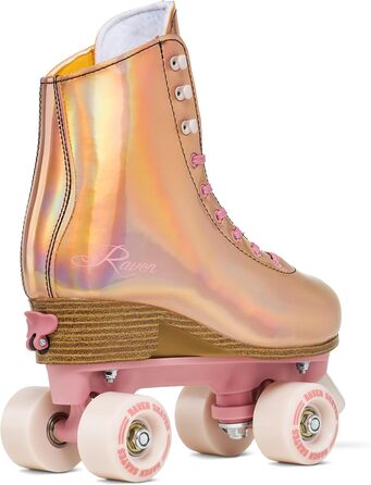 Роликові ковзани RAVEN для дітей та дорослих, регульовані (35-38, Holo Coral)