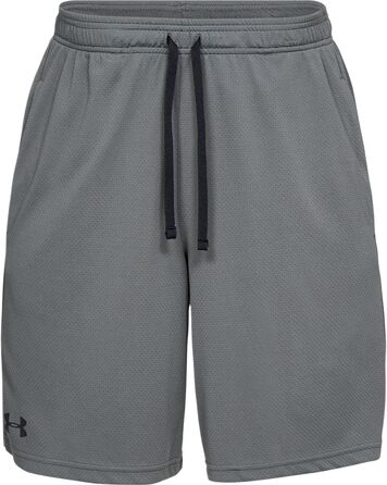 Чоловічі спортивні шорти Under Armour UA Tech Mesh дихаючі з кишенями, вільний крій, Pitch Gray, розмір XS