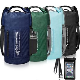 Водонепроникний мішок-рюкзак Dry Bag 20L RollTop, блакитний. Сумка для каякінгу, рафтингу, риболовлі та відпочинку на воді