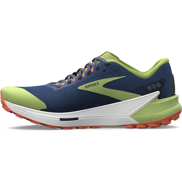 Чоловічі кросівки для трейлраннінгу Brooks Catamount 2, розмір 43 EU, Navy/Firecracker/Sharp Green