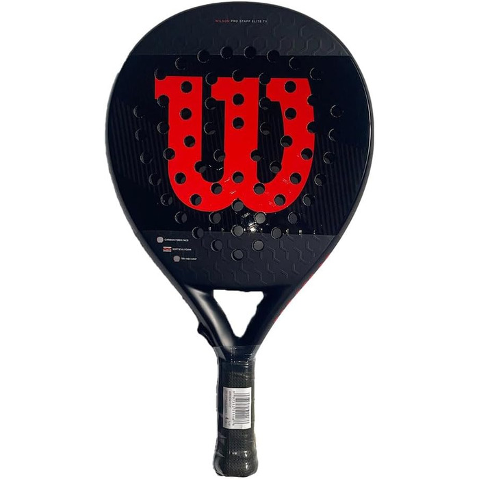 Падель ракетка Wilson Pro Staff Elite TX WR069411U, унісекс, чорна, розмір 2 EU