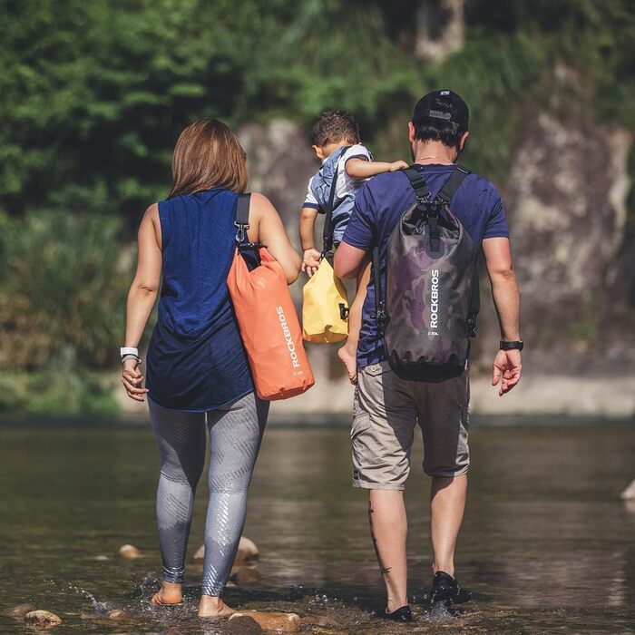 Водонепроникний мішок ROCKBROS Dry Bag для водного спорту, пляжу, плавання, каякінгу, рафтингу, вітрильного спорту (20 л, камуфляж)
