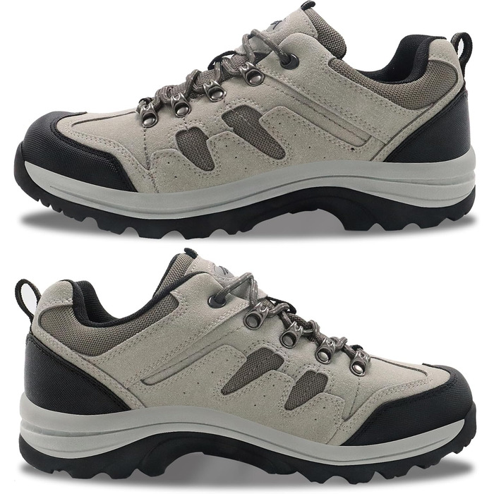 Черевики для ходьби CC Los - водонепроникні чоловічі туристичні черевики, зручні, легкі, дихаючі, розмір 40-48, коричневі. Водонепроникні, Outdoor, 1 розмір більше